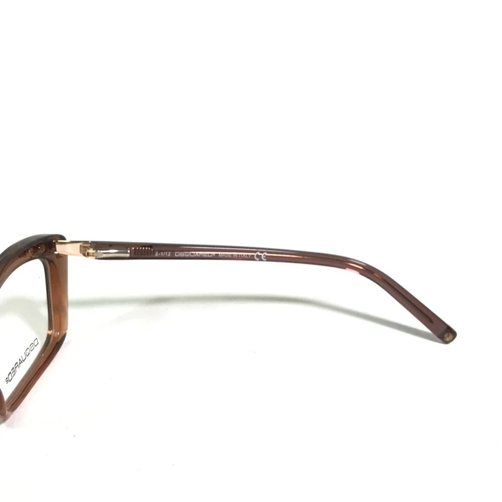 Dsquared2 Eyeglasses Frames DQ5109 047 Clear Brown Gold Cat Eye 54-16-135